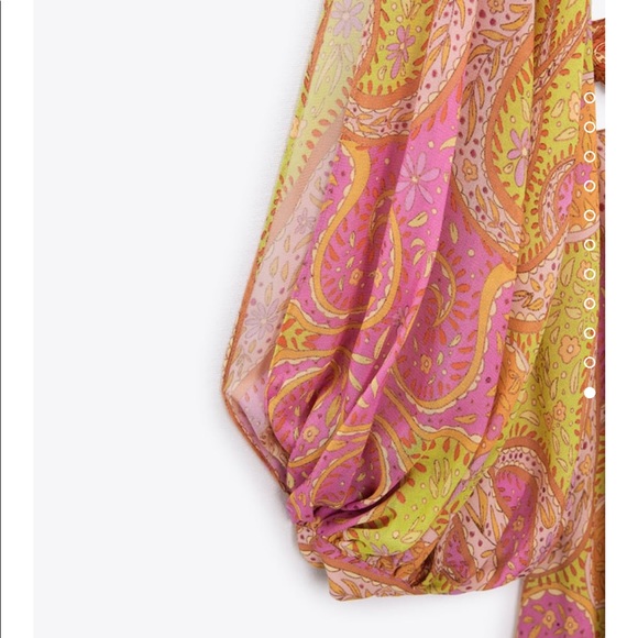 Zara Cut-out printed dress - Picture 4 of 10